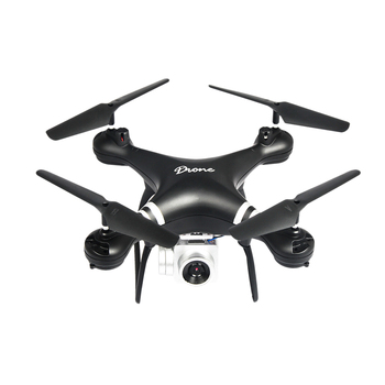 1 Set LF608 4-Axis Wifi FPV RC Drone Quadcopter with 0.3MP/2.0MP/5.0MP Camera 200W Pixel High-definition Aerial (Black)